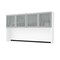 Bestar Pro-Concept Plus 72W Hutch with Frosted Glass Doors, White 110523-1117 - alternate 1
